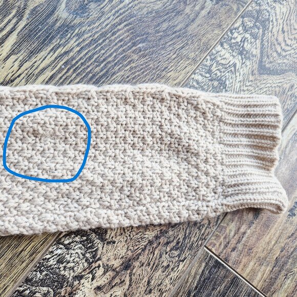 Loro Piana Made in Italy 100% Cashmere Cable Grid Knit Collar Cardigan Beige - Picture 13 of 15